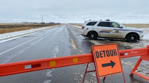 Sask. RCMP are responding to collisions around Regina following the first snowfall of the season. (Donovan Maess / CTV News) 