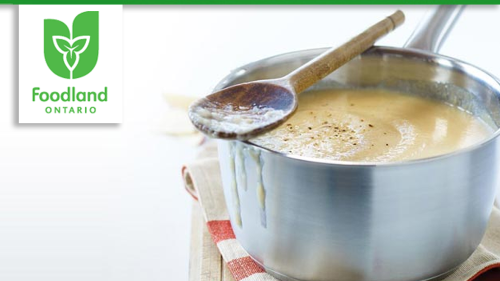 Parsnip, Apple and Brie Soup