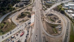 Aerial view of Highway 400 at Essa Road in Barrie, Ont. (Source: City of Barrie)