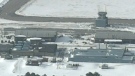 An aerial view of CFB Borden near Barrie, Ont., taken in early February 2010.