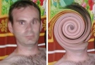 Christopher Paul Neil is seen in these images released by Interpol on Monday, Oct. 8, 2007. German specialists produced the identifiable images from the original pictures, where his face had been digitally blurred.