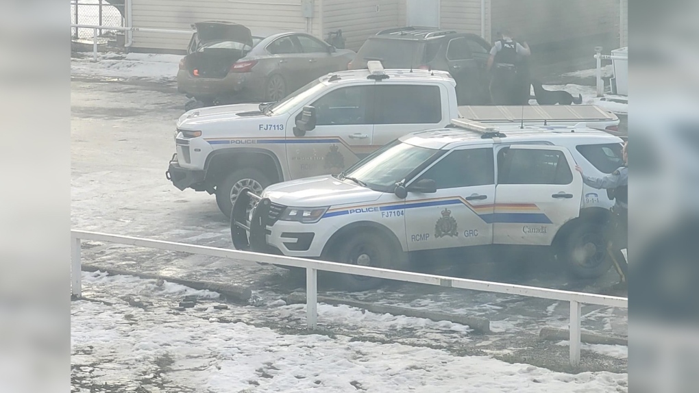 RCMP seen after break and enter.