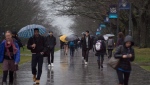Students walk along the mail mall at UBC in Vancouver, Thursday, Jan. 21, 2016. THE CANADIAN PRESS/Jonathan Hayward