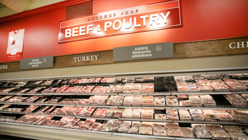 Cuts of poultry are seen in the meat section