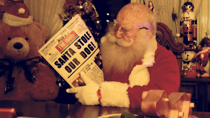 Ed Asner as Santa Claus in "Santa Stole Our Dog: A Merry Doggone Christmas!" (IMDB) 