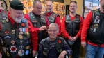 Don Bertrand, a member of the riding unit, initiated the idea of making Marshall an honorary member of their group. The entire process was kept a secret, and Marshall believed he was just visiting his niece at work. (Source: Gary Robson, CTV News)