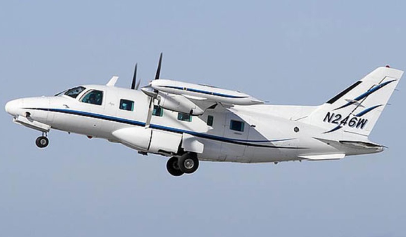 The accident involved a Mitsubishi MU-2 aircraft registered to Thunder Airlines Limited. (File)