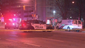A man was rushed to the hospital after being shot Monday night near Grandravine Drive and Jane Street.
