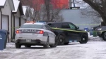 Winnipeg police on scene near Pembina Highway on Nov. 28, 2023. (Source: Joseph Bernacki/CTV News)