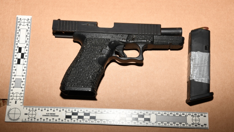 A so-called ghost gun seized by York Regional Police is seen in this image. (Handout)