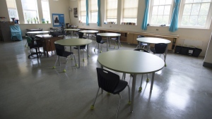 Ontario's top court has upheld the validity of a mandatory math test for new teachers. A classroom is seen during a media tour of an elementary school in Vancouver on September 2, 2020.THE CANADIAN PRESS/Jonathan Hayward