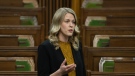 Conservative MP for Lethbridge Rachael Thomas rises during Question Period, Friday, September 29, 2023 in Ottawa. THE CANADIAN PRESS/Adrian Wyld