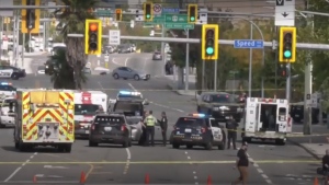The Victoria police officer was assisting Saanich police on a call for a potentially armed man in crisis around 10 a.m. on Sept. 12, 2021. (CTV News)