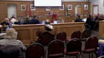 Council meeting in Wasaga Beach, Ont., on Thurs., Nov. 30, 2023. (CTV News/Mike Arsalides)