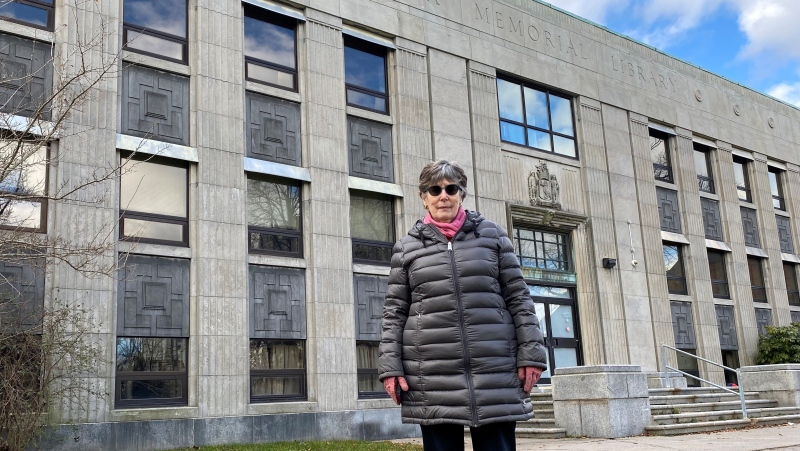 Sandra Barss, president of the Heritage Trust of Nova Scotia, wants to the old Halifax Memorial Library repurposed as public housing. (Source: Jesse Thomas/CTV News Atlantic)