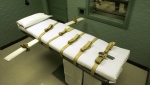 This undated file photo shows the gurney in the death chamber in Huntsville, Texas. An annual report released Friday, Dec. 1, 2023, on capital punishment says more Americans now believe the death penalty is administered unfairly. (Carlos Antonio Rios)/Houston Chronicle via AP, File)