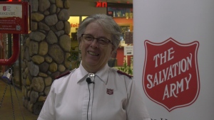 Major Edith Dean said seeing the smiles on kids and families faces during the holiday season is why she has been a pastor and volunteer for the Salvation Army for 48 years. (Sierra D'Souza Butts / CTV News) 
