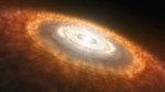 This is an artist’s impression of a young star surrounded by a protoplanetary disk in which planets are forming. (ESO/L. Calçada)