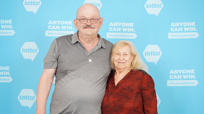 Lottery winners Patsy and Robert McNeilly of Courtenay (Image credit: B.C. Lottery Corporation) 