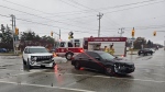 Sarnia emergency services responded to a head-on crash at the intersection of Michigan Avenue and Murphy Road on Dec. 3, 2023. (Source: Sarnia police)