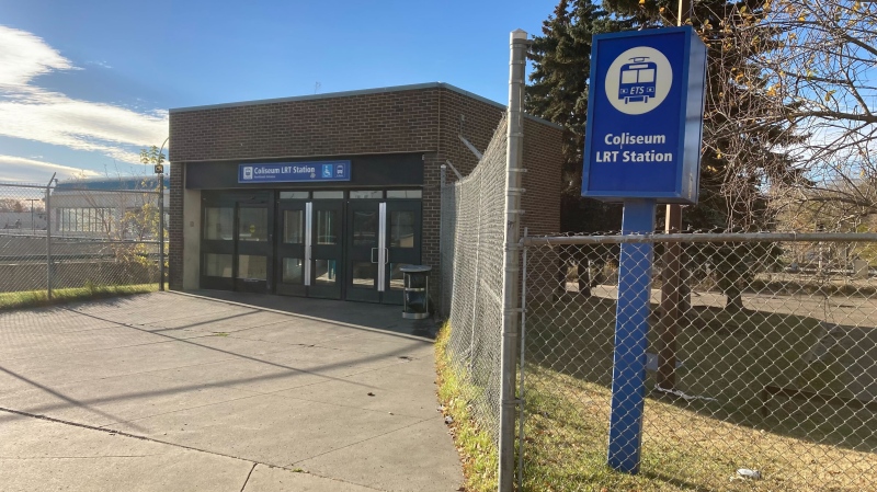 Coliseum LRT Station. (Brandon Lynch/CTV News Edmonton)