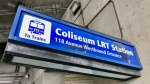 Coliseum LRT Station. (Sean Amato/CTV News Edmonton)