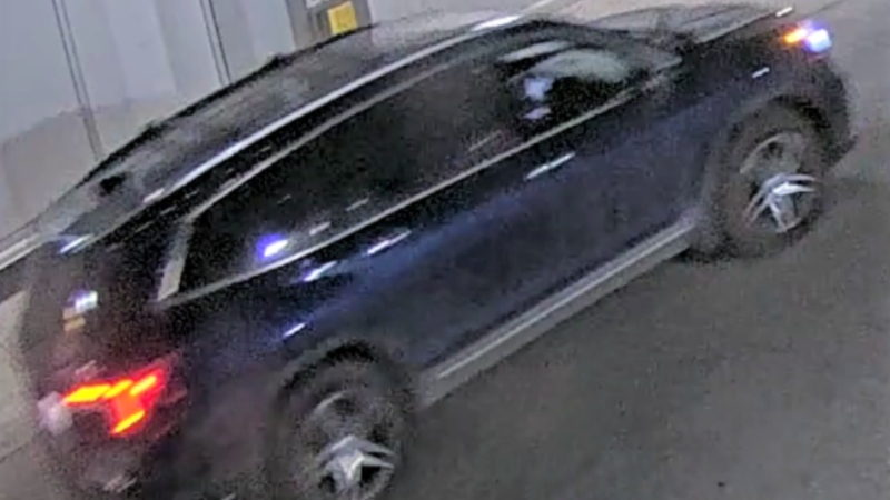 Calgary police have released a photo of a vehicle of interest as they investigate a deadly shooting in the 600 block of 10 Avenue S.W. on Thursday, Nov. 30, 2023. 