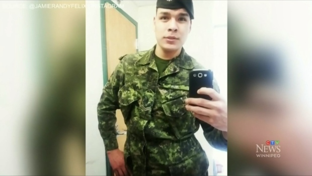 CTV News confirmed Jamie Randy Felix served with the Canadian Armed Forces (CAF) for 11 years prior to a mass shooting on Langside Street that killed four people. (Source: Jamie Randy Felix/Instagram)