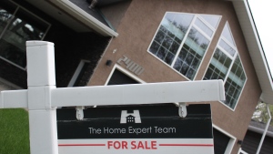 A for sale sign can be seen in Regina's Hillsdale Neighbourhood in this file photo. (David Prisciak/CTV News)