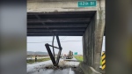A photo of the overpass strike provided by Alexmosv Molina. . 
