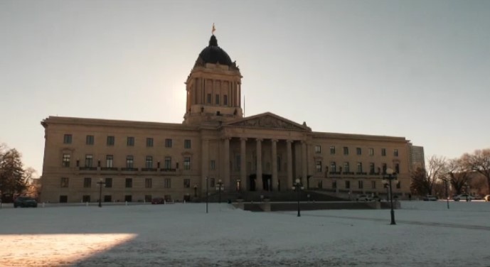 The Manitoba legislature on Dec. 28, 2023. (Source: Danton Unger/CTV News Winnipeg)