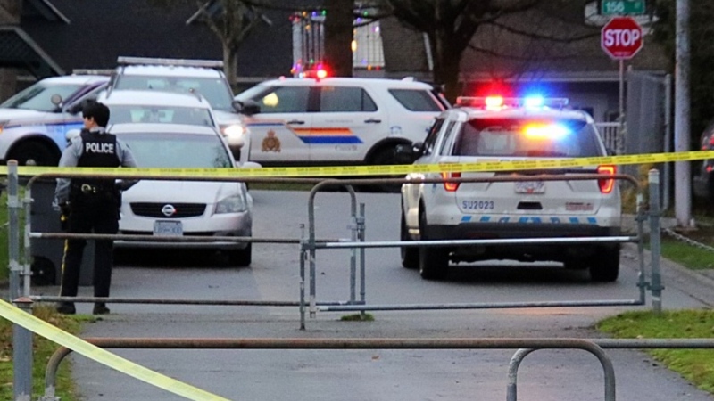 Police responded to reports of shots fired in Surrey on Friday, Dec. 19, 2023. 
