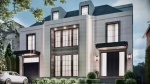 A dramatic limestone façade at 299 Russell Hill Road, which sold for $16,242,500 (Credit: Barry Cohen Homes).
