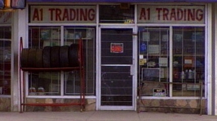 A1 Trading, located at 95 Street and 111 Avenue, is shown in an image from a locally-produced documentary titled, "Broke".