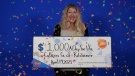 Colleen Godard, a Kitchener receptionist, won the top prize of $1,000 a day for life in the Daily Grand draw, but opted for a lump sum amount of $7 million in the spring of 2023. 
"I told the rest of my family over Easter dinner. Everyone was jumping with excitement," Godard said.