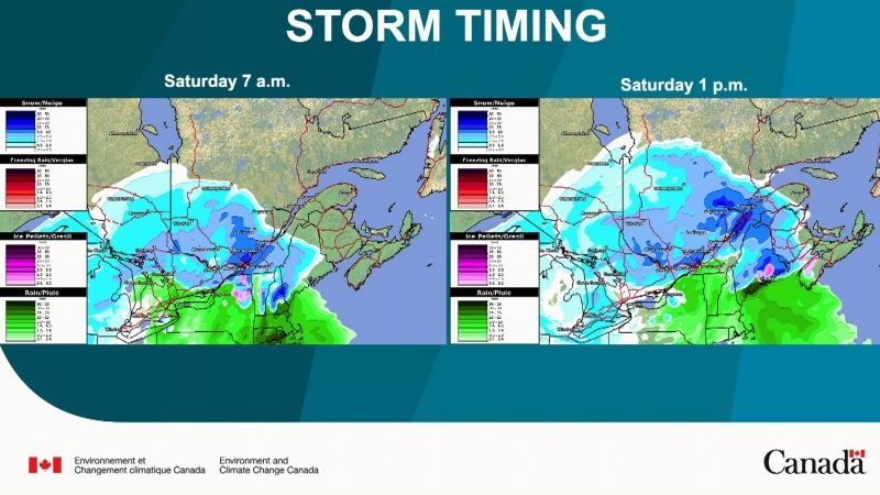 Environment Canada held a briefing ahead of a major winter storm headed to Ontario and Quebec.