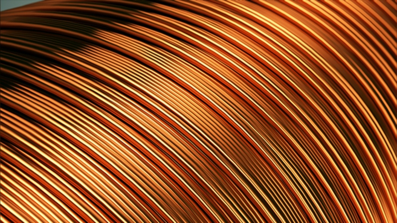 Copper wire is seen in this file image. 