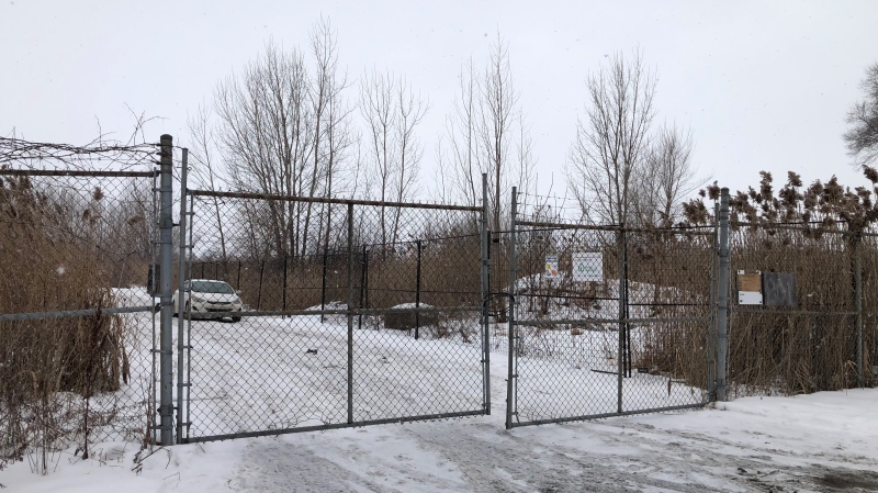 The proposed site for Northvolt's battery manufacturing and recycling plant is located on 171 hectares of land in Saint-Basile-le-Grand and McMasterville. (Scott Prouse/CTV News)