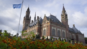 View of the Peace Palace which houses World Court in The Hague, Netherlands, on Sept. 19, 2023. (AP Photo/Peter Dejong, File)