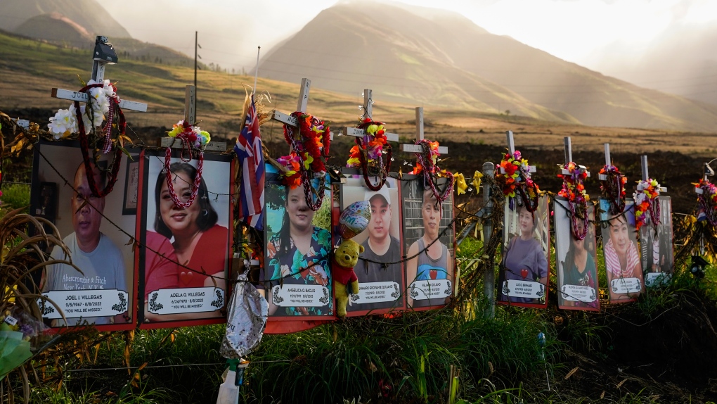 Photos of victims are displayed