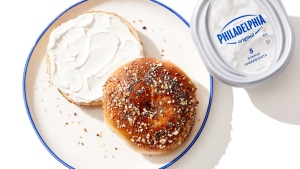 Montreal's St-Viateur is one of five North American bagel shops that is now selling hole-less bagels as part of a new campaign by cream cheese giant, Philadelphia. (Source: Philadelphia)