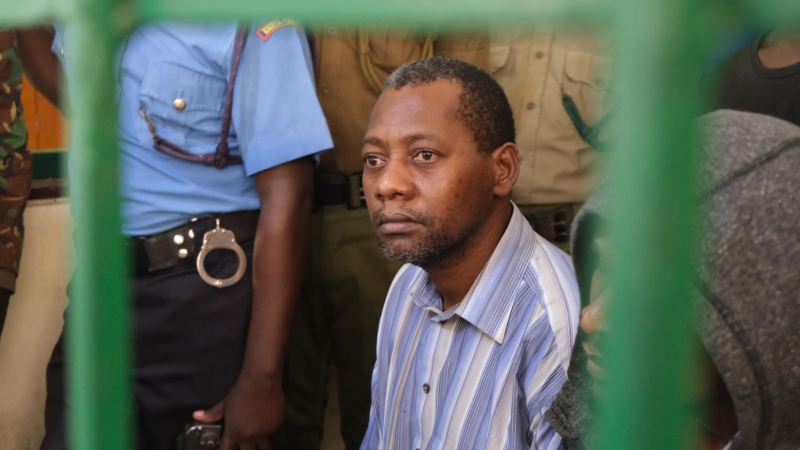 Suspected Kenyan cult leader Paul Mackenzie charged with murder of 191 children. (David McKenzie/CNN)