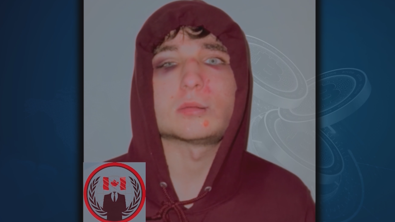Aiden Pleterski in a video released in July 2023 after he was allegedly abducted, tortured and beaten six months earlier.

