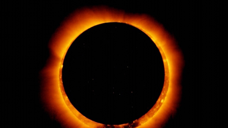 A solar eclipse is shown in this undated file image. 