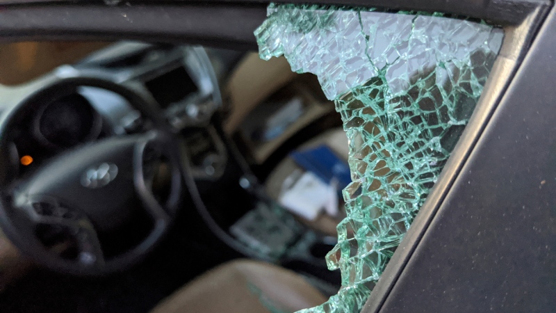 Auto theft. (AP Photo/Damian Dovarganes)