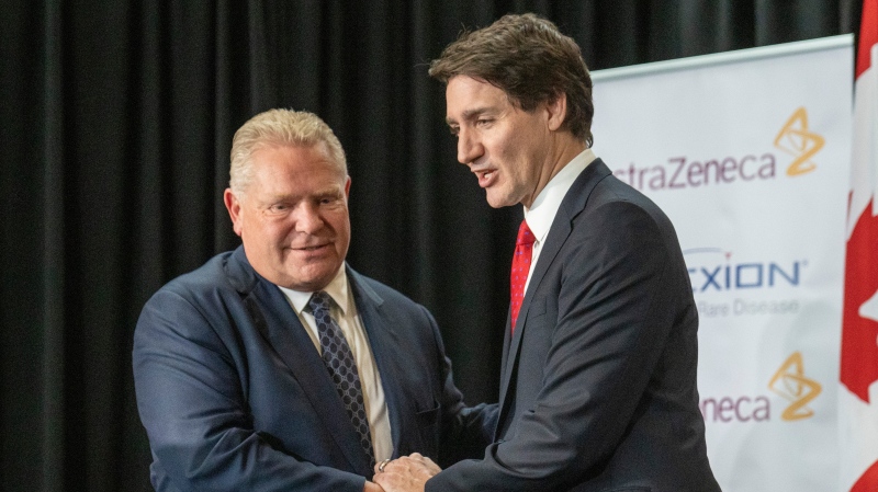 Trudeau, Ford to sign Ontario health-care deal on Friday