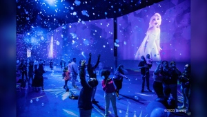 Bubbles and responsive flooring are part of the Immersive Disney Animation production. (Photo: Kyle Flubacker)