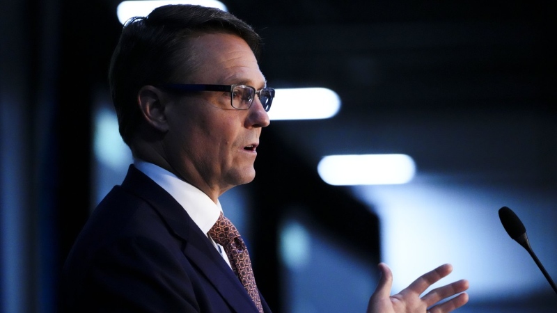 The Canada Pension Plan Investment Board CEO John Graham speaks at the Canadian Chamber of Commerce's annual general meeting and convention in Ottawa on Friday, Oct. 14, 2022.THE CANADIAN PRESS/Sean Kilpatrick