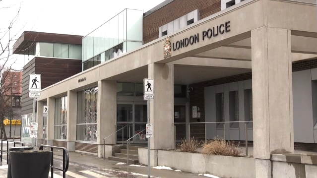 London Police Service headquarters seen on Feb. 15, 2024. (Reta Ismail/CTV News London) 