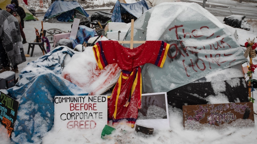 Homeless set up Edmonton encampment
